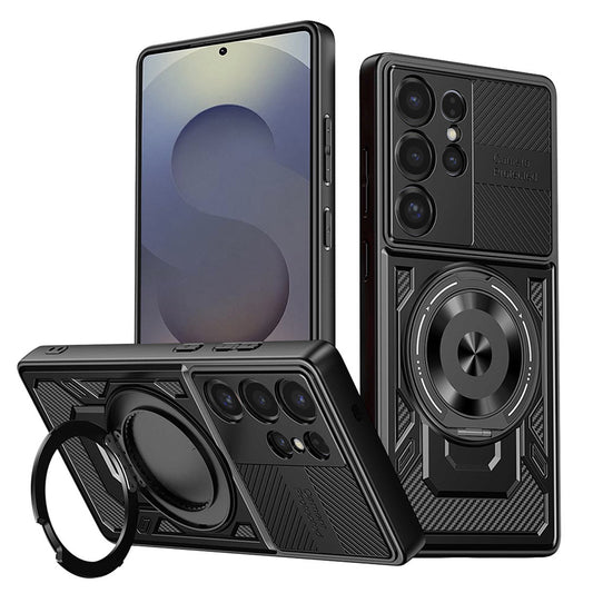 Kuori Samsung Galaxy S25 Ultra S938:lle, Techsuit, RuggedCam, Musta