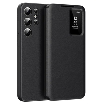 Kuori Samsung Galaxy S25 Ultra S938:lle, Techsuit, SmartView, Musta
