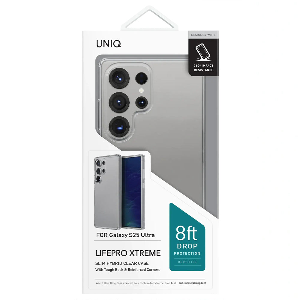 Kotelo Samsung Galaxy S25 Ultra S938:lle, UNIQ, LifePro Xtreme, Läpinäkyvä