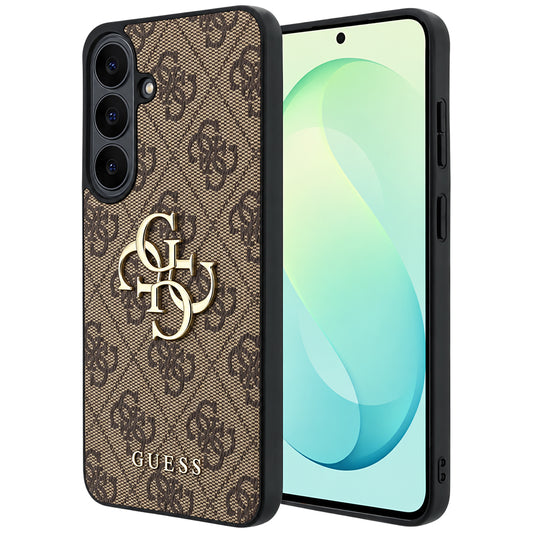 Kuori Samsung Galaxy S26 FE S741:lle, Guess, 4G Metallilogo, Ruskea
