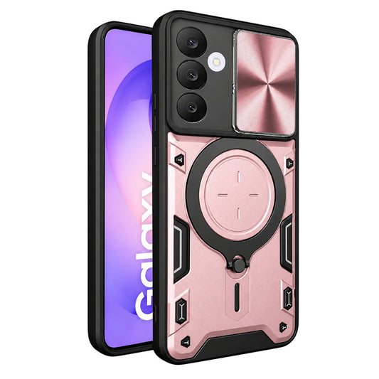 Suojakuori Samsung Galaxy S26 FE S741 / S25 FE -puhelimelle, Techsuit CamGuard Pro, ruusukulta