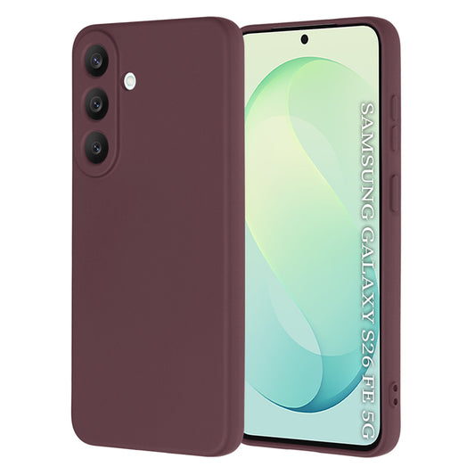 Techsuit SoftFlex -suojakuori Samsung Galaxy S26 FE S741 / S25 FE -puhelimelle, viininpunainen