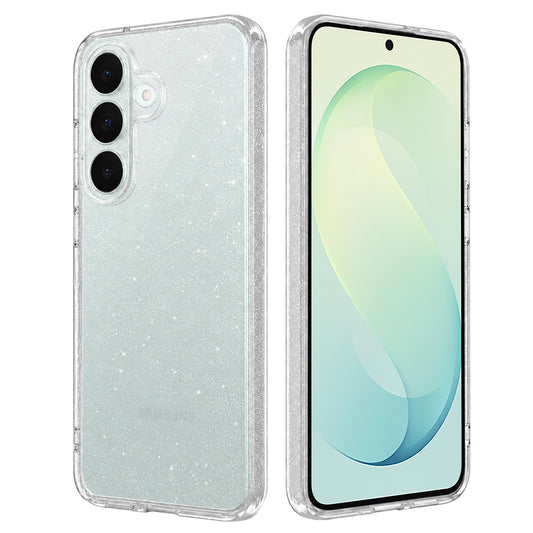Suojakuori Samsung Galaxy S26 FE S741 / S25 FE -puhelimelle, Techsuit SparkleSkin, läpinäkyvä