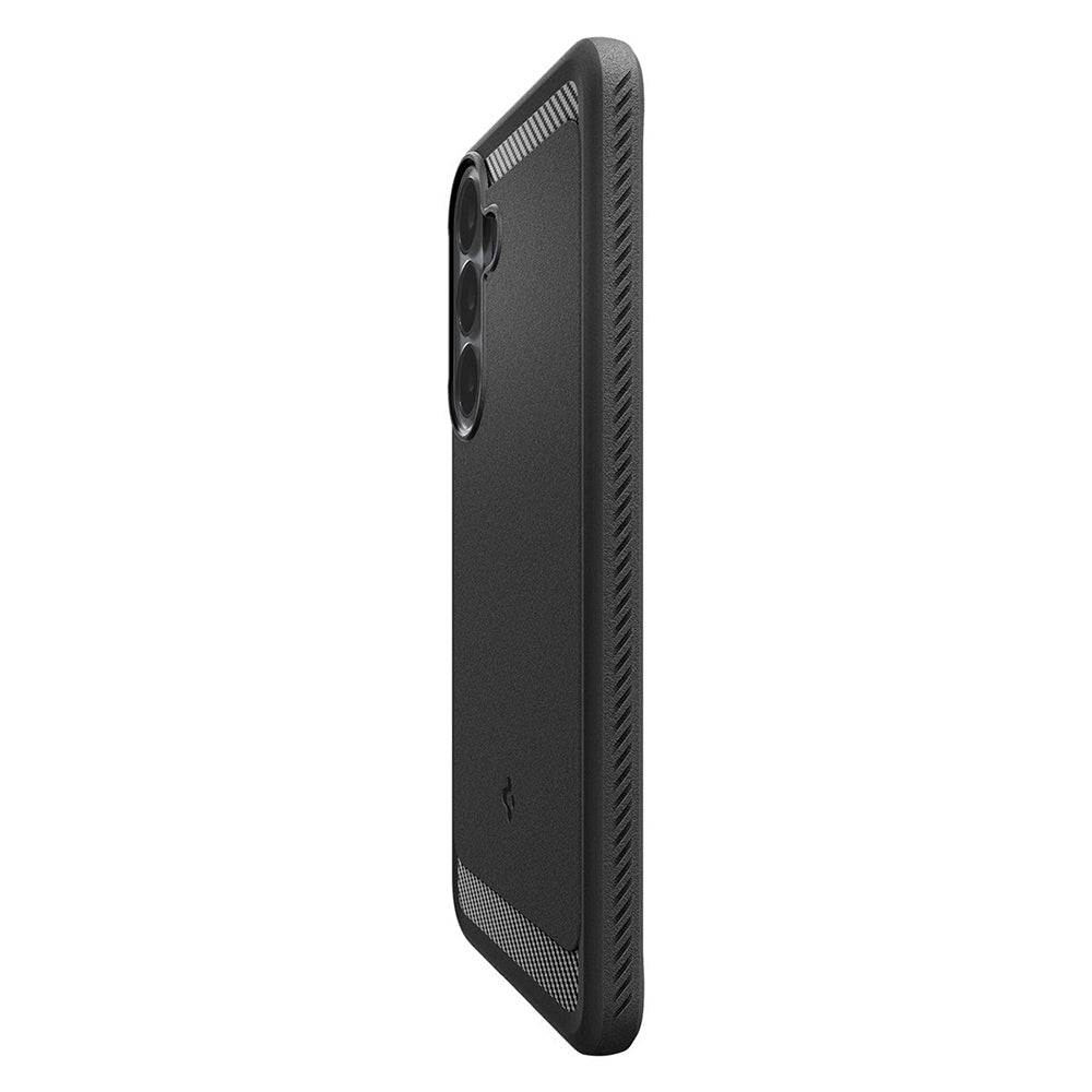 Kuori Samsung Galaxy S26 FE S741:lle, Spigen, Rugged Armor, Musta ACS11639