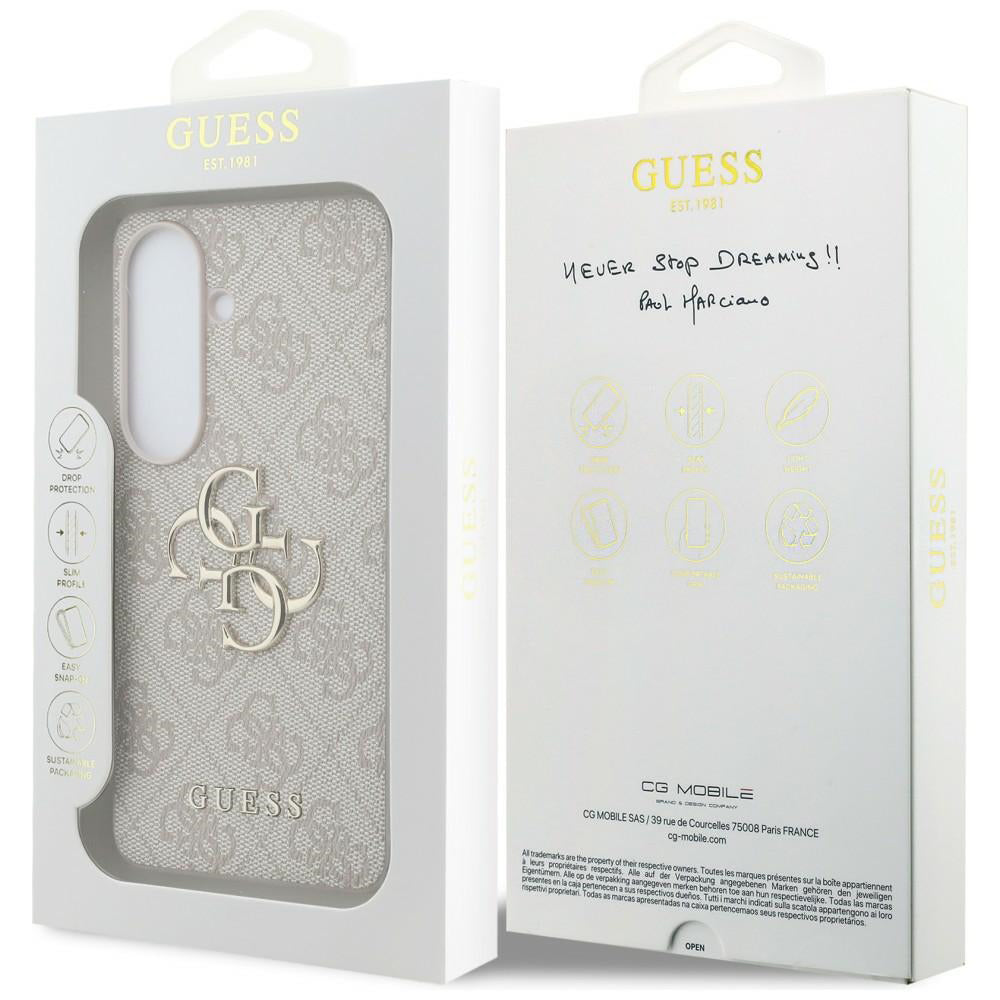 Suojakotelo Samsung Galaxy S26 Plus S947:lle, Guess, 4G Big Logo, Pinkki