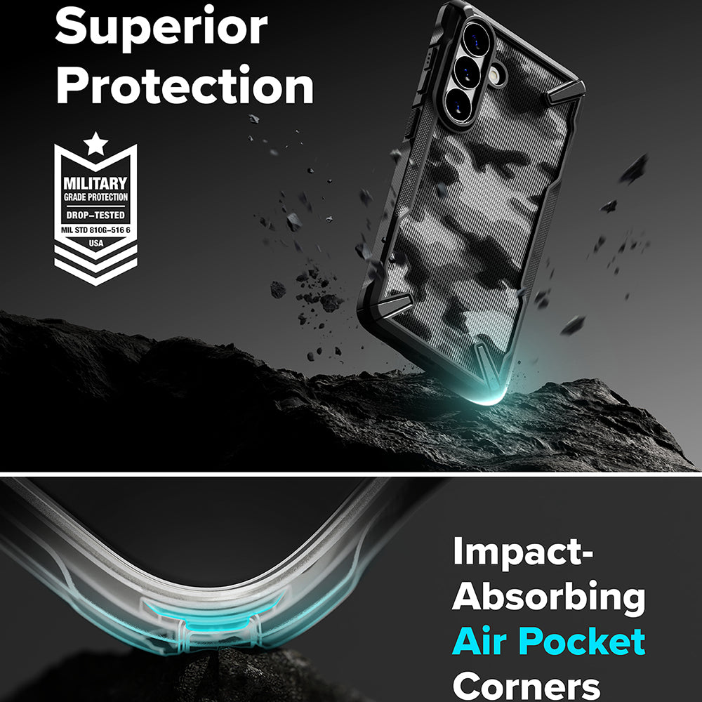 Kotelo Samsung Galaxy S26 Plus, Ringke, Fusion X, Maastokuviointi