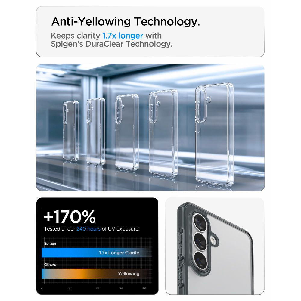 Kotelo Samsung Galaxy S26 Plus S947:lle, Spigen, Ultra Hybrid, Savunharmaa ACS10708