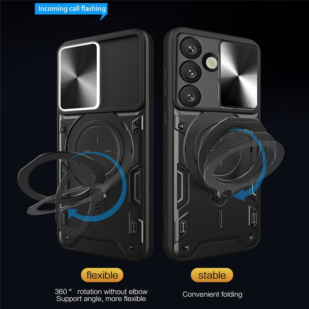 Kotelo Samsung Galaxy S26 Plus:lle, Techsuit, CamGuard Pro, Kultainen Vaaleanpunainen