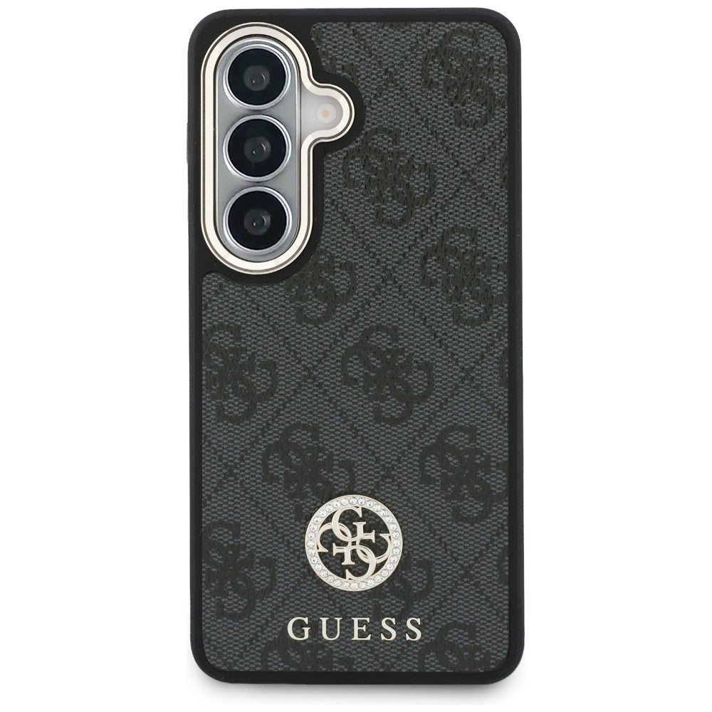 Kotelo Samsung Galaxy S26 S942:lle, GUESS, 4G Big Rhinestone Triangle Strap, Musta