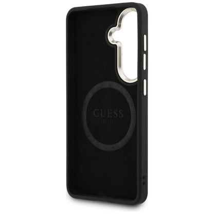 Kotelo Samsung Galaxy S26 S942:lle, GUESS, 4G Big Rhinestone Triangle Strap, Musta