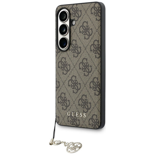 Suojakotelo Samsung Galaxy S26 S942:lle, Guess, 4G Classic Logo Charm, Ruskea