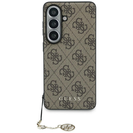 Suojakotelo Samsung Galaxy S26 S942:lle, Guess, 4G Classic Logo Charm, Ruskea
