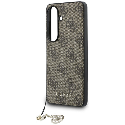 Suojakotelo Samsung Galaxy S26 S942:lle, Guess, 4G Classic Logo Charm, Ruskea