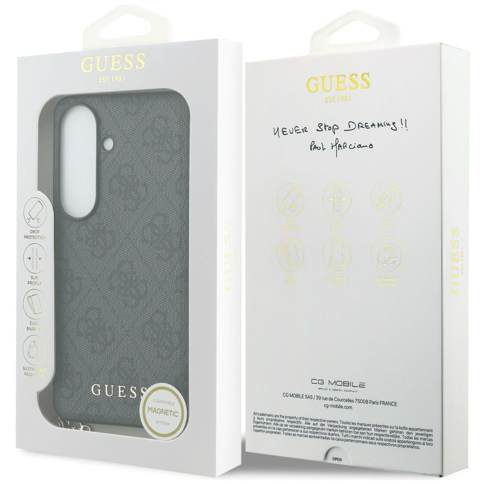 Suojakotelo Samsung Galaxy S26 S942:lle, Guess, 4G Classic Logo Charm, Musta