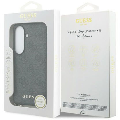 Suojakotelo Samsung Galaxy S26 S942:lle, Guess, 4G Classic Logo Charm, Musta