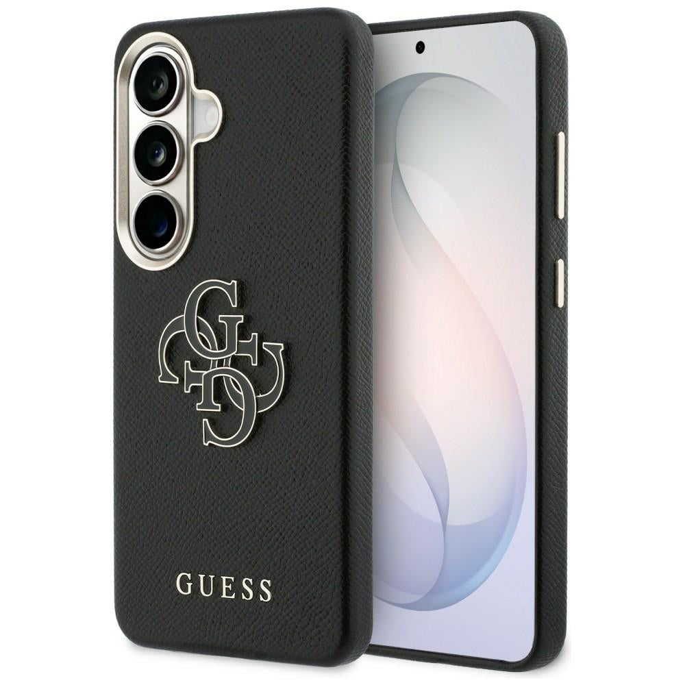 Suojakotelo Samsung Galaxy S26 S942:lle, Guess, 4G Grained Big and Classic Logo, Musta