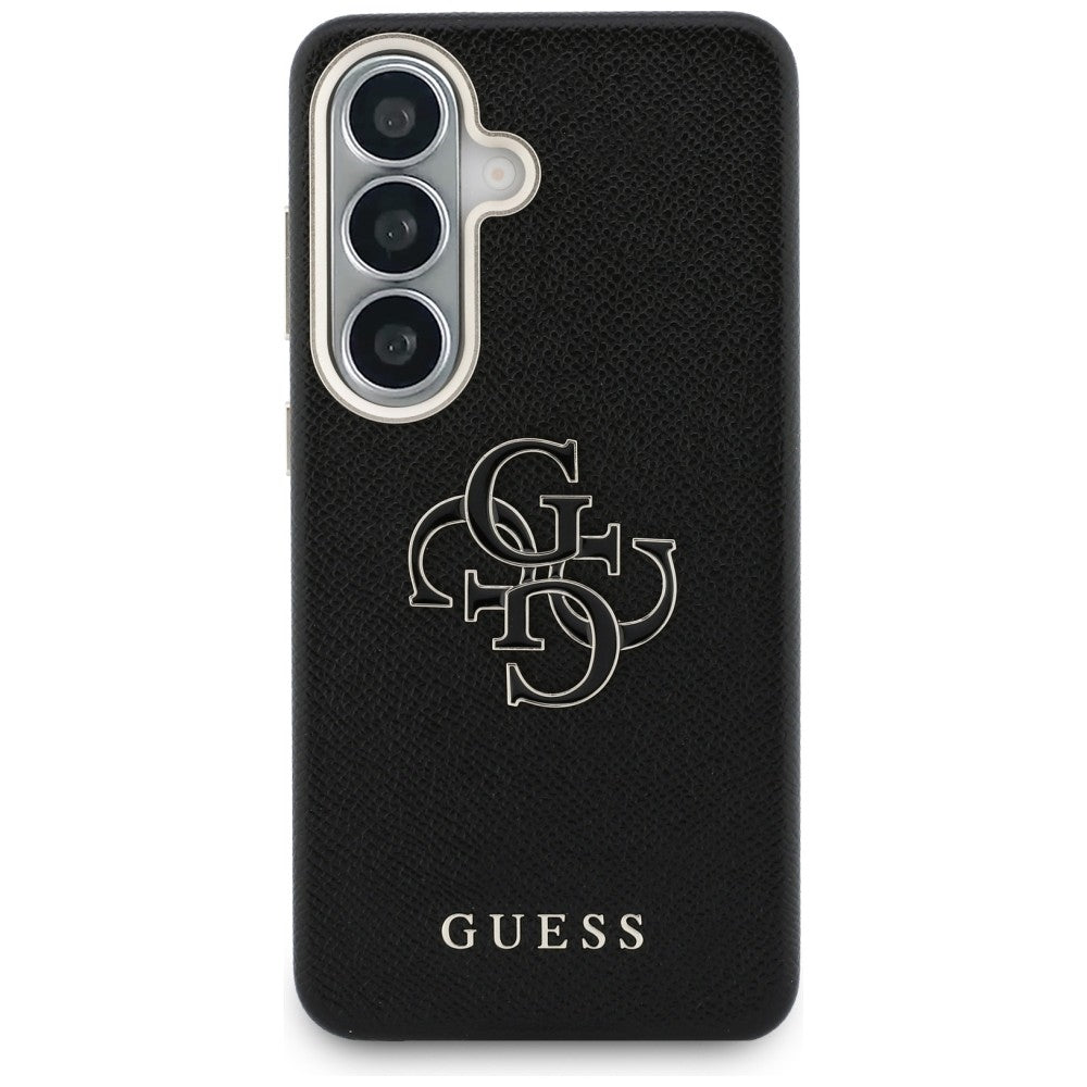 Suojakotelo Samsung Galaxy S26 S942:lle, Guess, 4G Grained Big and Classic Logo, Musta
