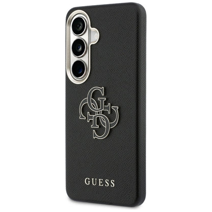 Suojakotelo Samsung Galaxy S26 S942:lle, Guess, 4G Grained Big and Classic Logo, Musta