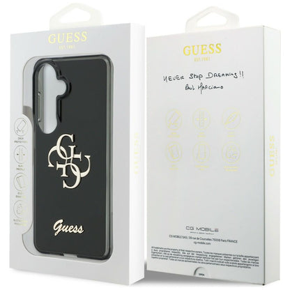 Suojakotelo Samsung Galaxy S26 S942:lle, Guess, IML Big Metal 4G Script, Musta