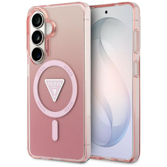 MagSafe-kotelo Samsung Galaxy S26 S942:lle, Guess, IML Gradient Triangle Logo, Pinkki