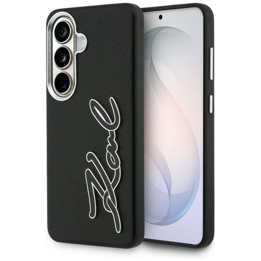 Kotelo Samsung Galaxy S26 S942:lle, Karl Lagerfeld, Signature Resin Logo, Musta