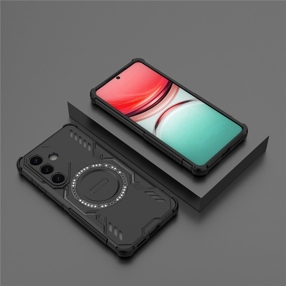 MagSafe-kotelo Samsung Galaxy S26 S942:lle, Techsuit, ArmorMag, Musta