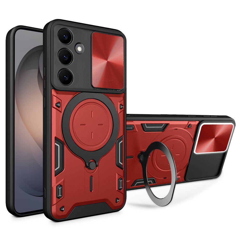 Kuori Samsung Galaxy S26 S942:lle, Techsuit, CamGuard Pro, Punainen