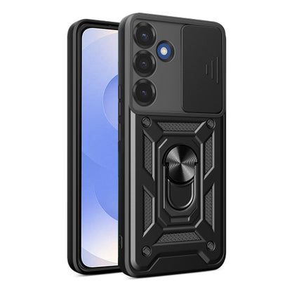 Kotelo Samsung Galaxy S26:lle, Techsuit, CamShield, Musta