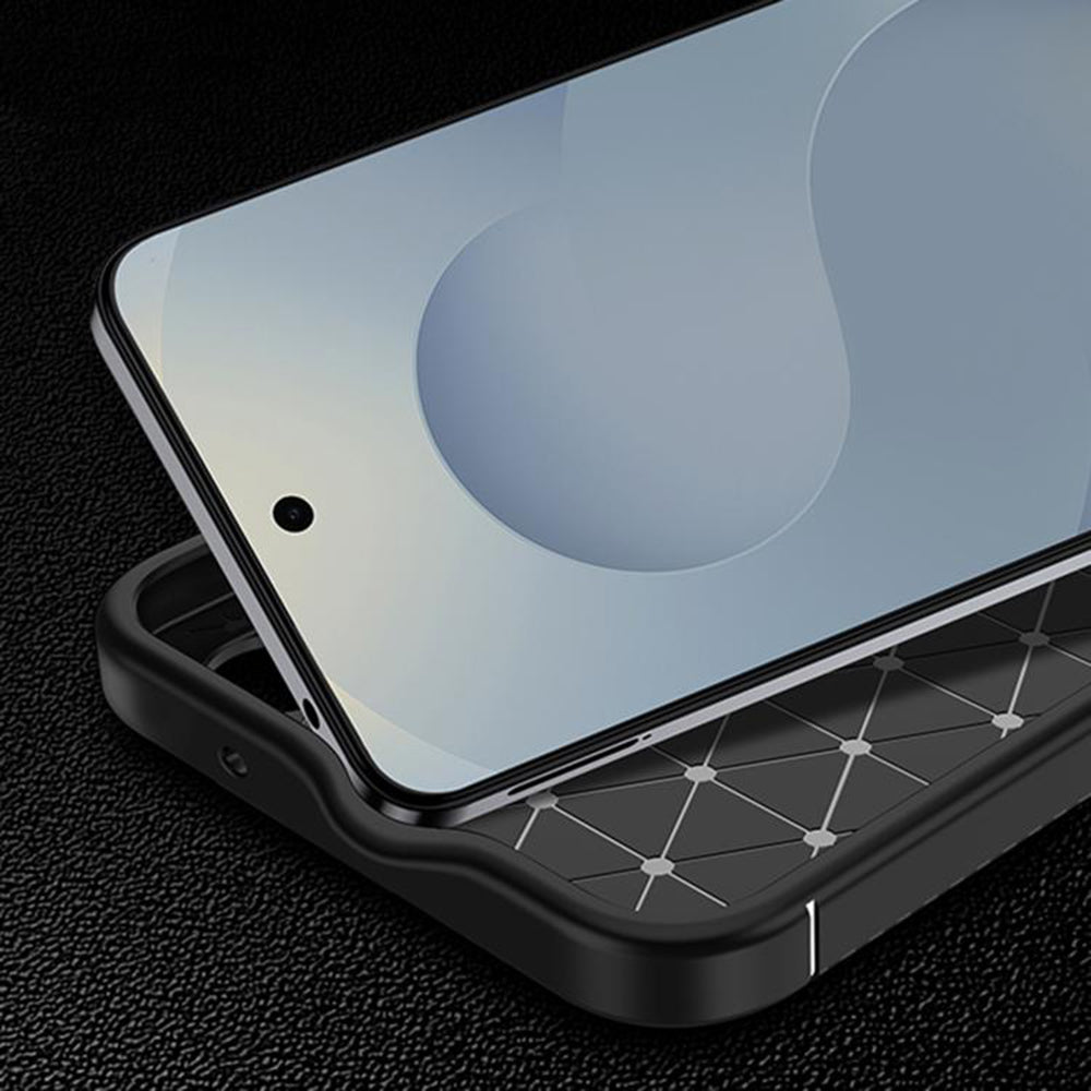 Case for Samsung Galaxy S26, Techsuit, CarbonFiber, Black