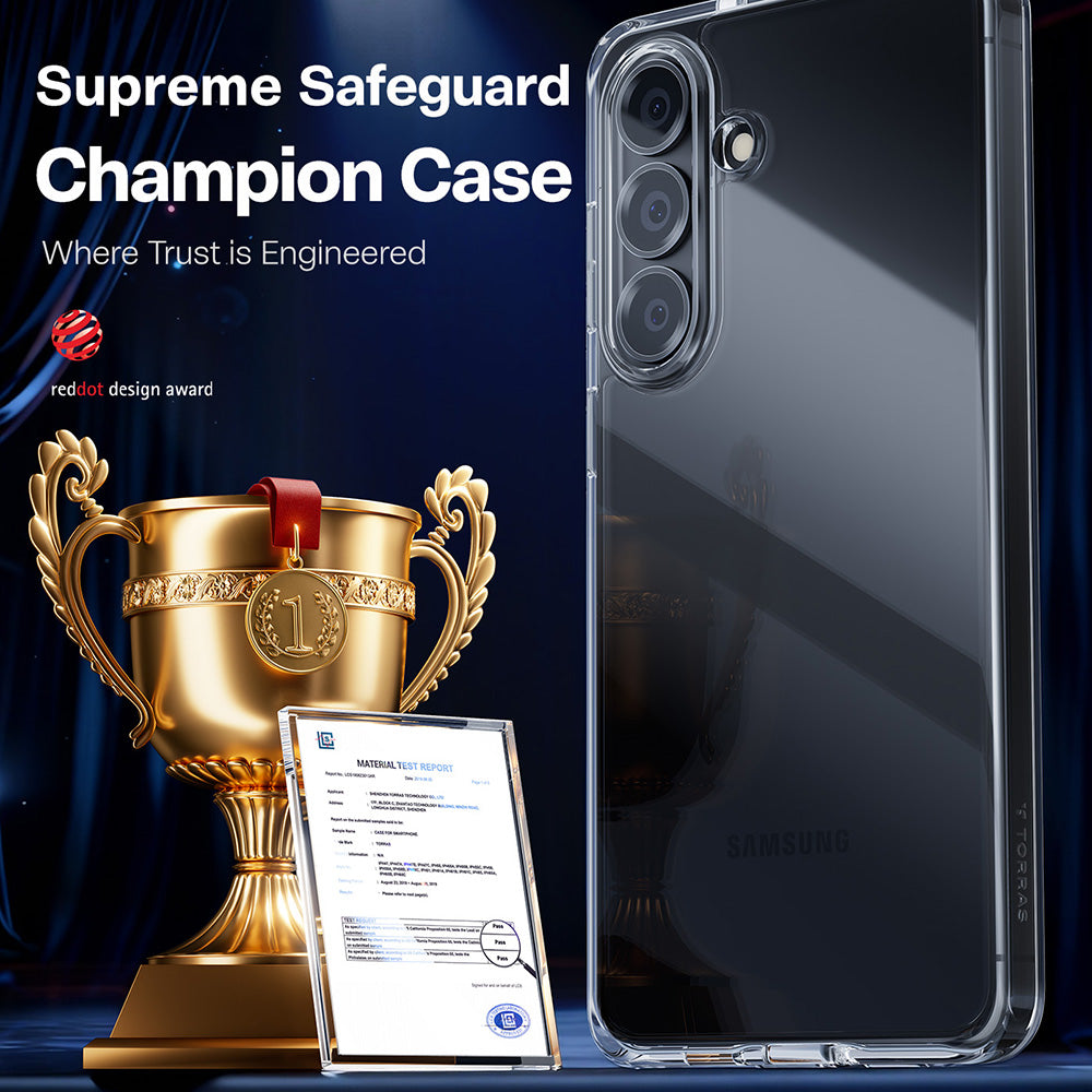 Kotelo Samsung Galaxy S26:lle, Torras, Guardian, Läpinäkyvä