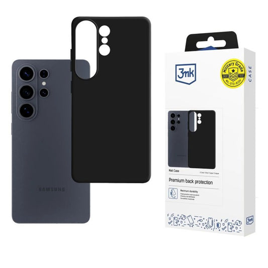 Suojakotelo Samsung Galaxy S26 Ultra, 3MK, Matta Musta