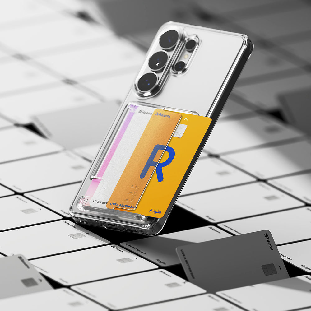 Suojakotelo Samsung Galaxy S26 Ultra, Ringke, Fusion Card, Läpinäkyvä