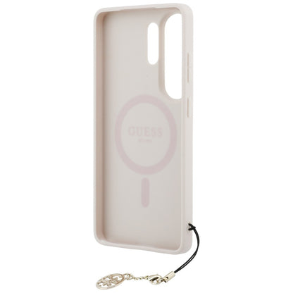 Suojakotelo Samsung Galaxy S26 Ultra S948:lle, Guess, 4G Classic Logo Charm, Pinkki