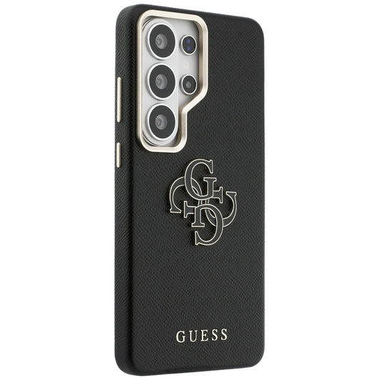 Kotelo Samsung Galaxy S26 Ultra S948:lle, Guess, 4G Grained Big and Classic Logo, Musta
