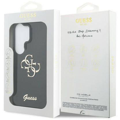 Kotelo Samsung Galaxy S26 Ultra S948:lle, Guess, IML Big Metal 4G Script, Musta