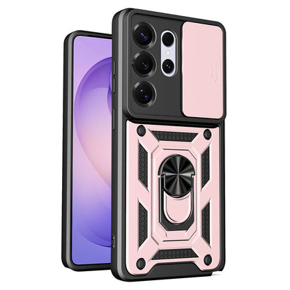 Kuori Samsung Galaxy S26 Ultra S948:lle, Techsuit, CamShield, Vaaleanpunainen Kulta
