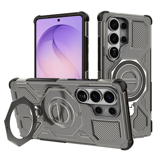 Suojakotelo Samsung Galaxy S26 Ultra, Techsuit, Carbon Shield Pro, Savunharmaa