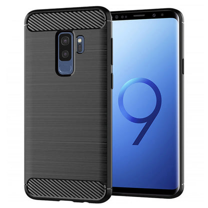 Kuori Samsung Galaxy S9+ G965:lle, Techsuit, Hiili, Musta