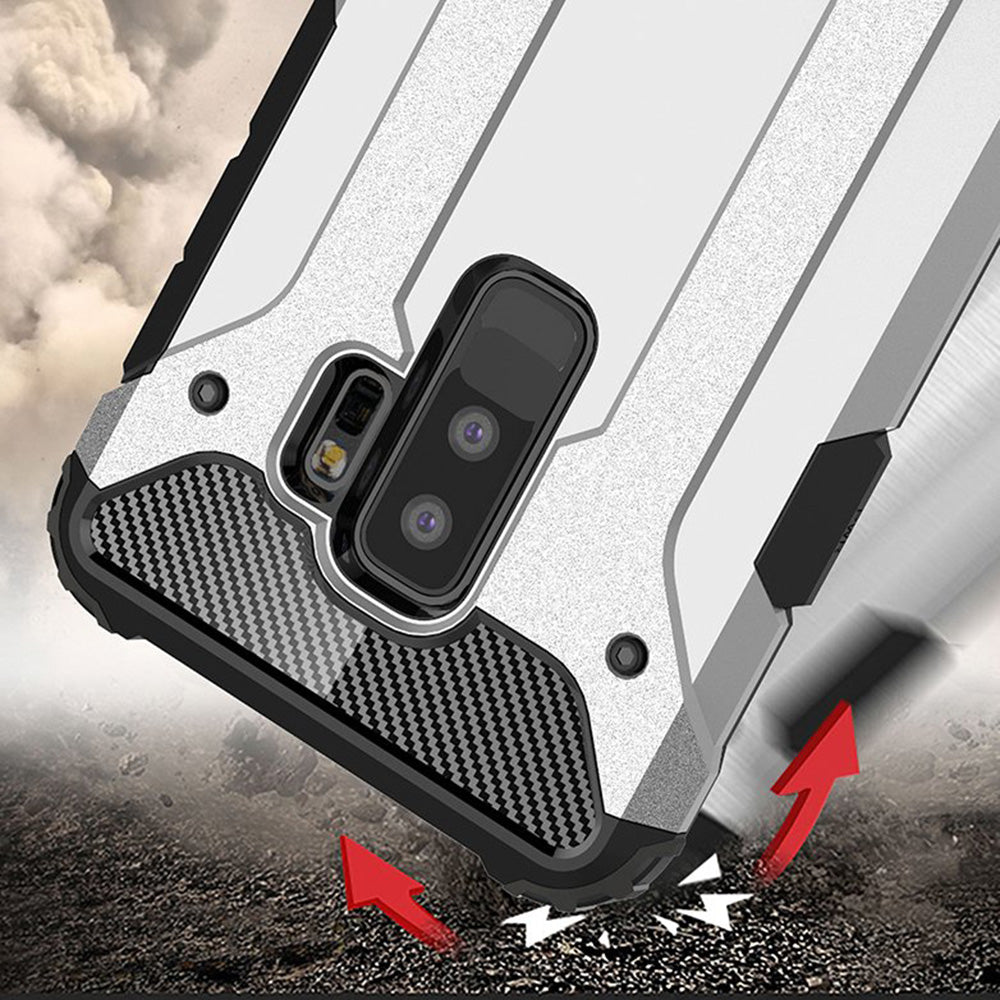 Case for Samsung Galaxy S9+ G965, Techsuit, Hybrid Armor, Black