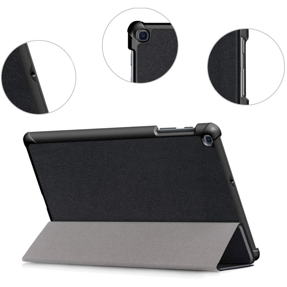 Kuori Samsung Galaxy Tab A 10.1 (2019) -tabletille, Techsuit, FoldPro, Musta