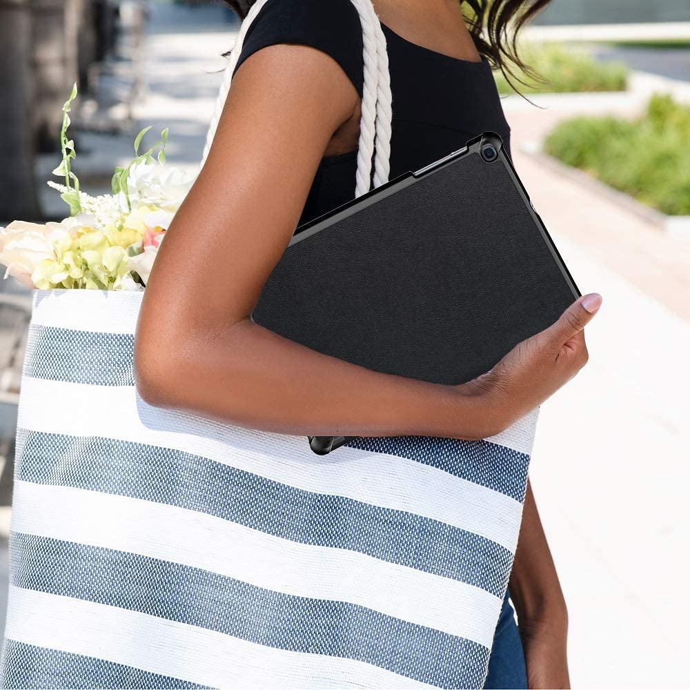 Kuori Samsung Galaxy Tab A 10.1 (2019) -tabletille, Techsuit, FoldPro, Musta