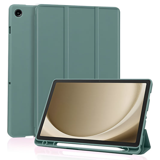 Kuori Samsung Galaxy Tab A11+ / Tab A9+ -tabletille, Techsuit, Flex Trifold, Vihreä