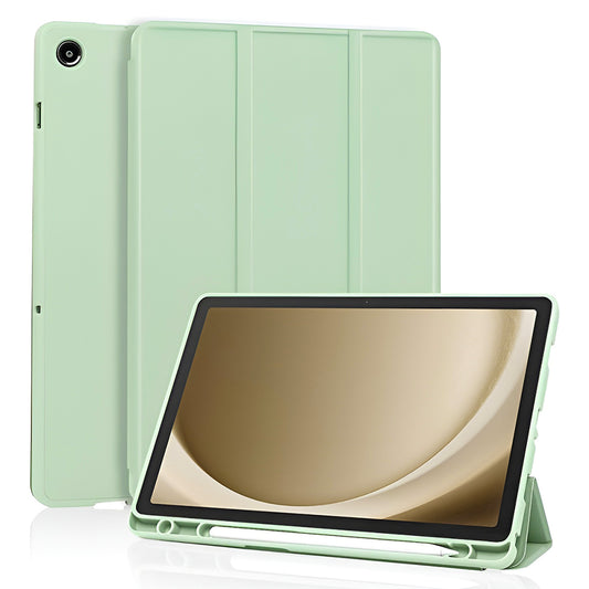 Kuori Samsung Galaxy Tab A11+ / Tab A9+ -tabletille, Techsuit, Flex Trifold, Matcha Vihreä