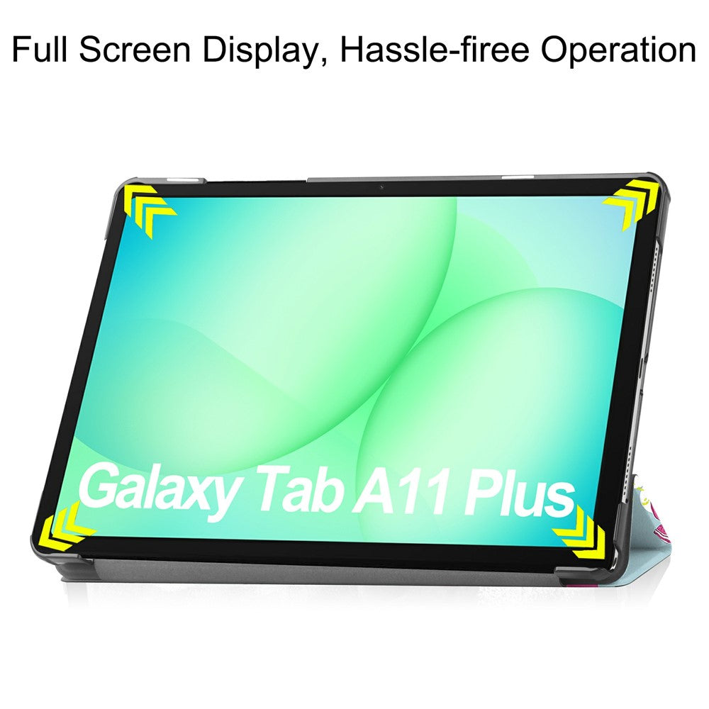 Kuori Samsung Galaxy Tab A11+ / Tab A9+ -tabletille, Techsuit, FoldPro Unicorn, Monivärinen