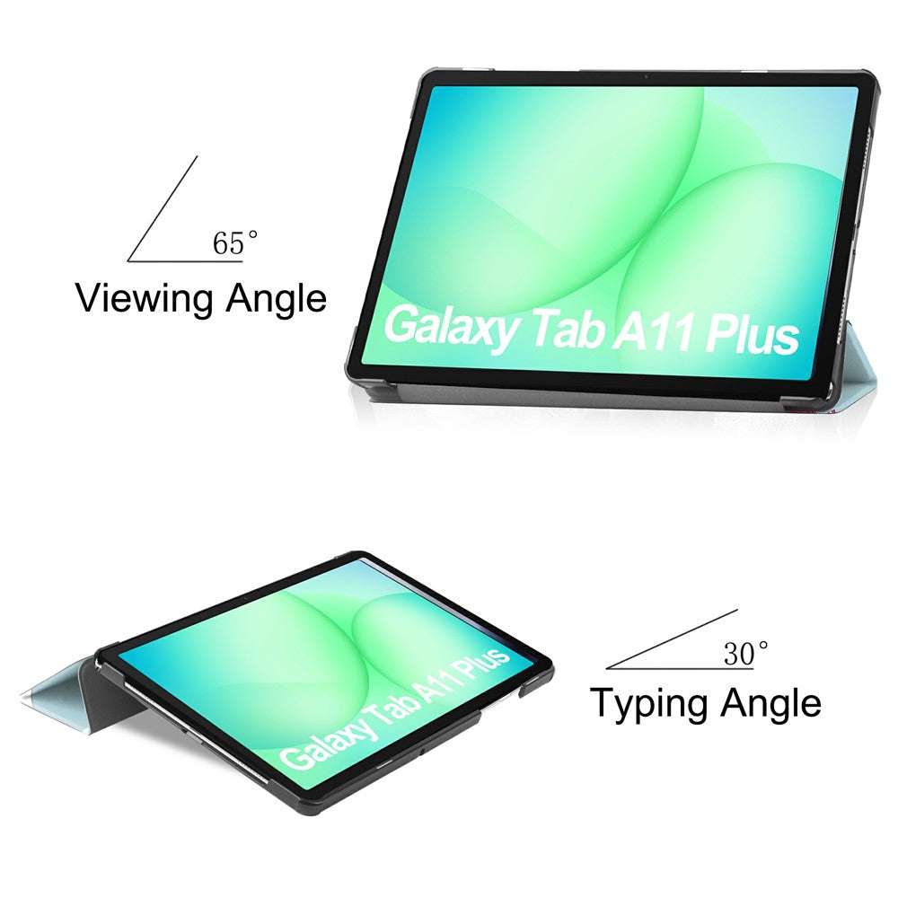 Kuori Samsung Galaxy Tab A11+ / Tab A9+ -tabletille, Techsuit, FoldPro Unicorn, Monivärinen