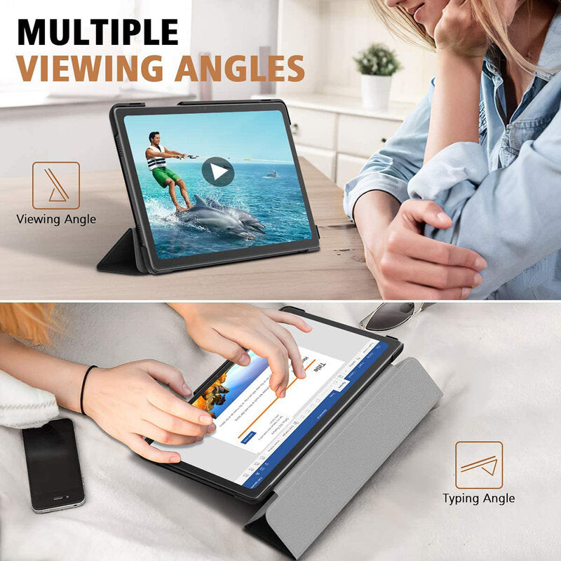 Kuori Samsung Galaxy Tab A7 Lite -tabletille, Techsuit, FoldPro, Musta