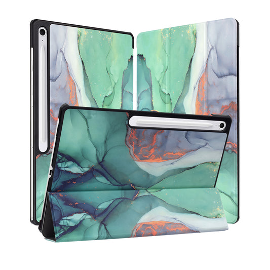 Kuori Samsung Galaxy Tab S10 FE+:lle, Techsuit, FoldPro Green Time, monivärinen