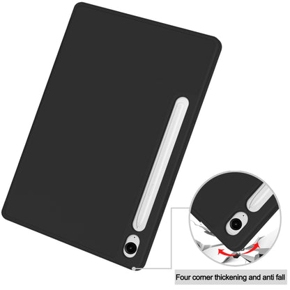 Suojakuori Samsung Galaxy Tab S10 FE / Tab S9 FE / Tab S9, Techsuit, Flex Trifold, Musta