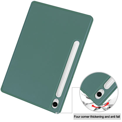 Suojakuori Samsung Galaxy Tab S10 FE / Tab S9 FE:lle, Techsuit, Flex Trifold, Vihreä