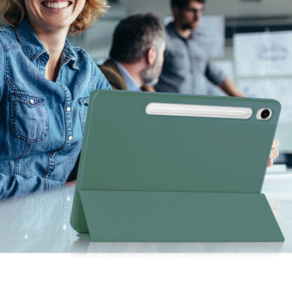 Suojakuori Samsung Galaxy Tab S10 FE / Tab S9 FE:lle, Techsuit, Flex Trifold, Vihreä